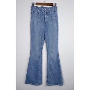 Free People We the Free Jayde Flare Ultra High Rise Jeans Women Size 29x32